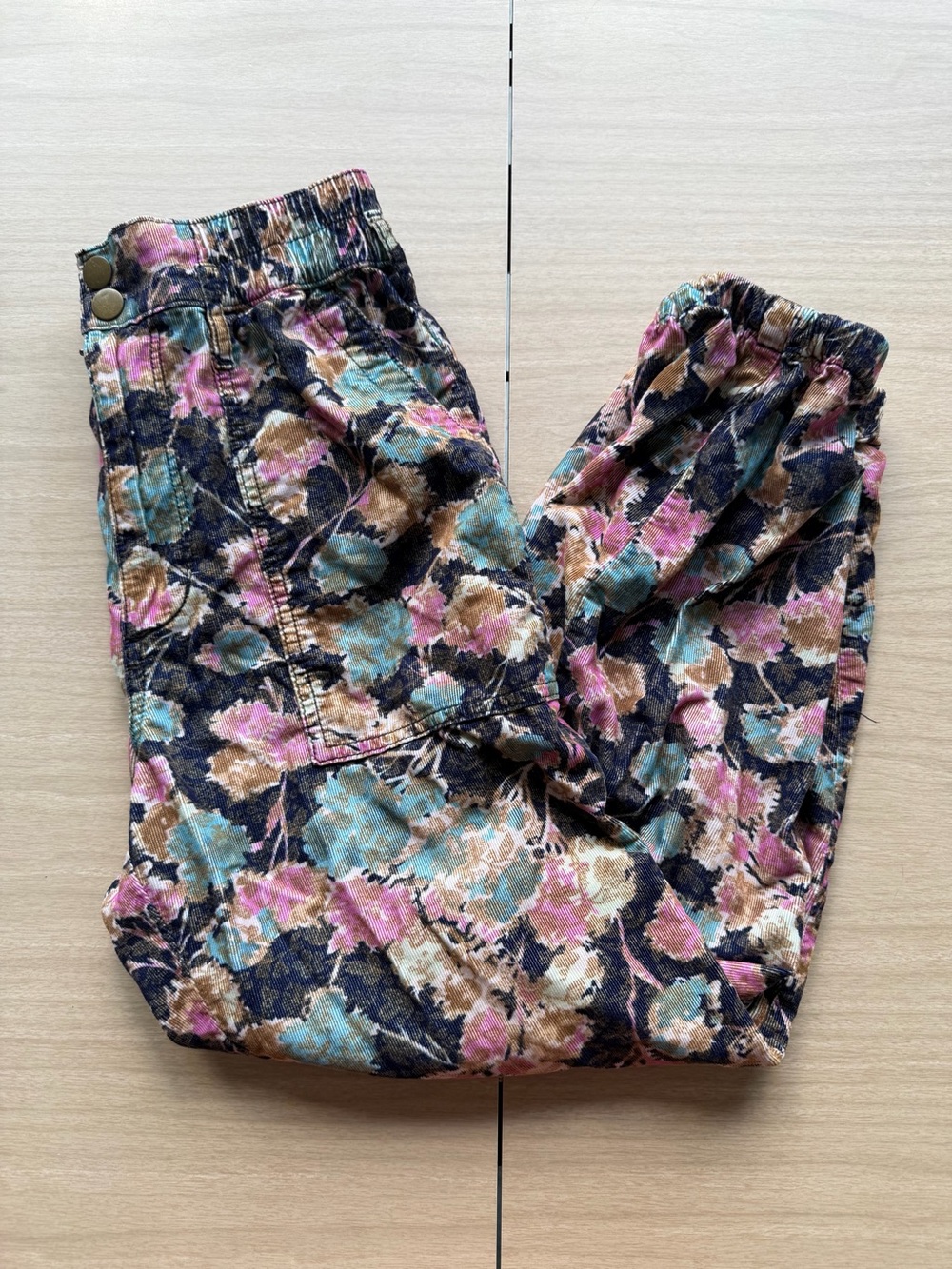 Anthropologie Women’s Floral Corduroy Pants XS
